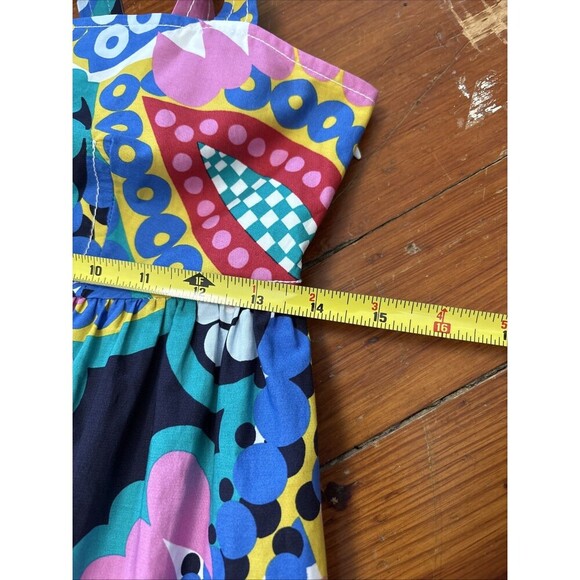 NWT J. Crew Tabitha Ratti Apron Kaleidoscope Floral Poplin Tiered Maxi Dress 00 - Picture 6 of 6